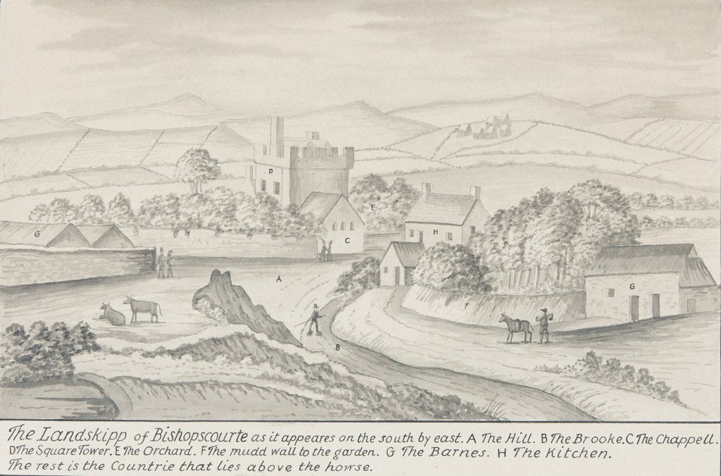 Detail of The Landskipp of Bishopscourte by Daniel King