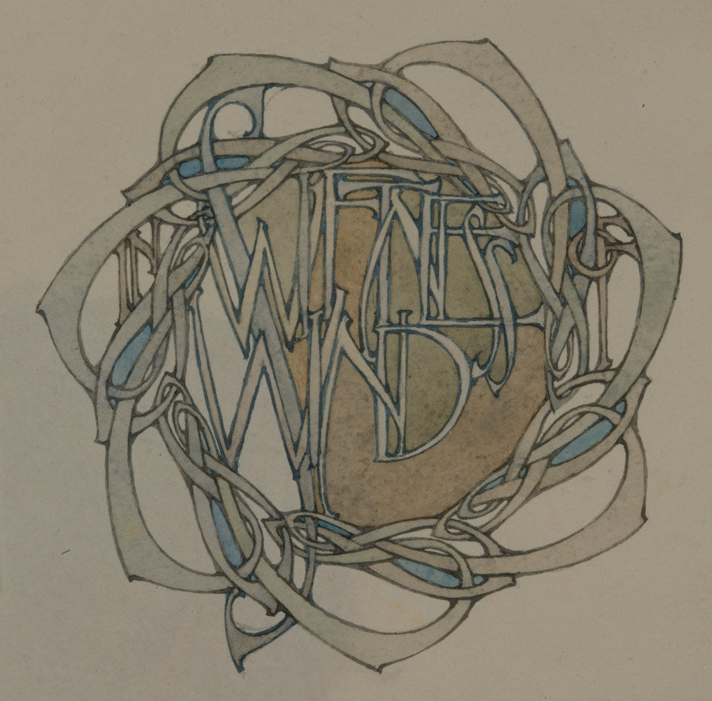 Detail of In swiftness of wind, The Deer's Cry (St Patrick's Hymn) by Archibald Knox