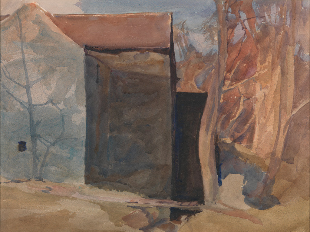 Detail of A Mill in the Trees by Archibald Knox