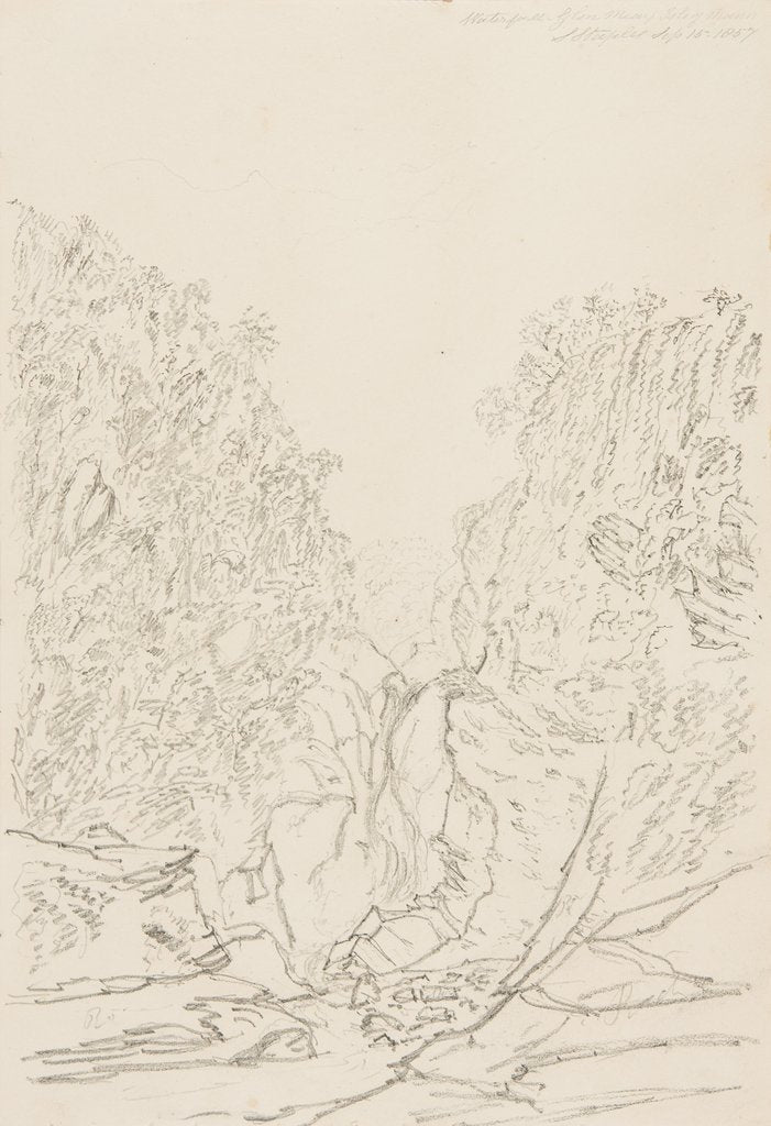 Detail of Waterfall at Glen May, Isle of Man by S. Staples