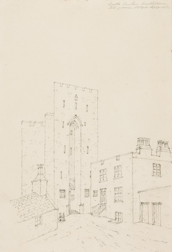 Detail of Castle Rushen, Castletown, Isle of Man by S. Staples