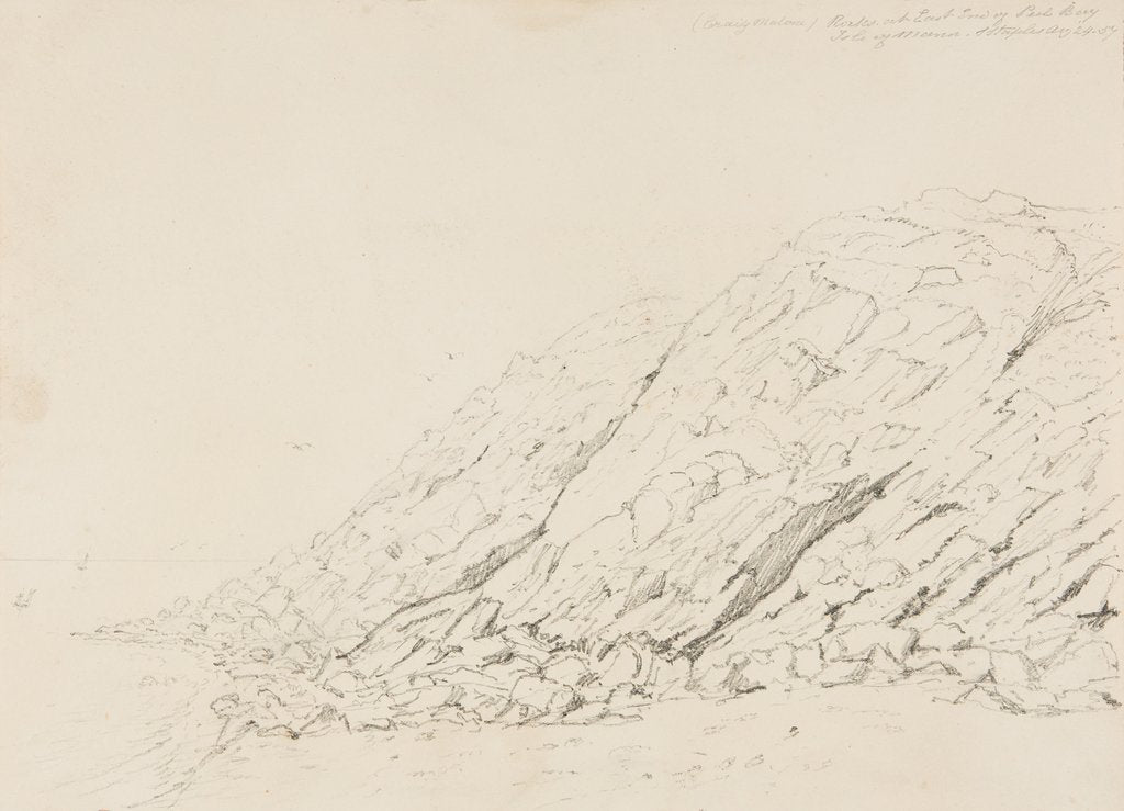 Detail of Rocks at East End of Peel Bay, Isle of Man by S. Staples