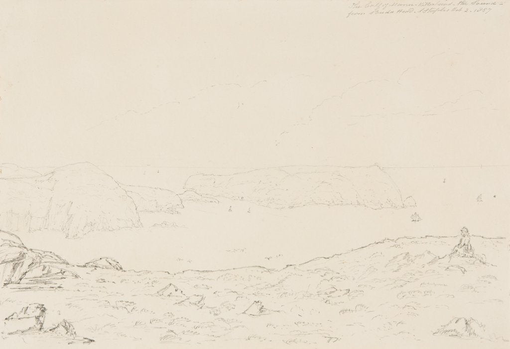 Detail of Bradda Head, Calf of Man, Kitterland, the Sound from Brada Head by S. Staples