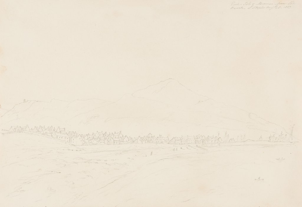 Detail of Peel, Isle of Man from the Beach by S. Staples