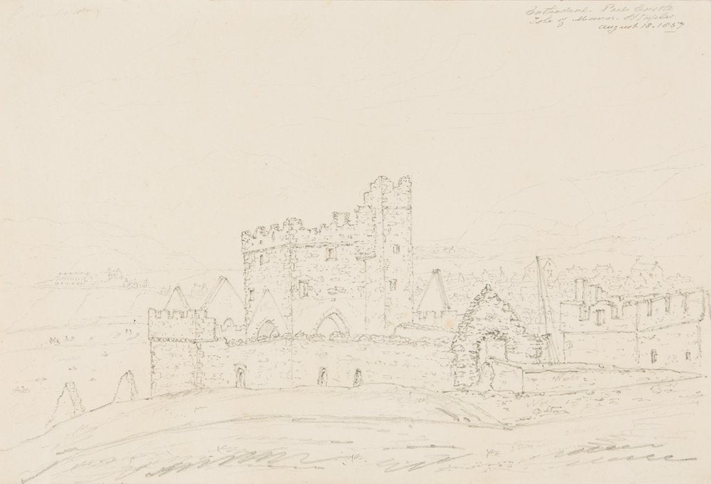 Detail of Cathedral, Peel Castle, Isle of Man by S. Staples