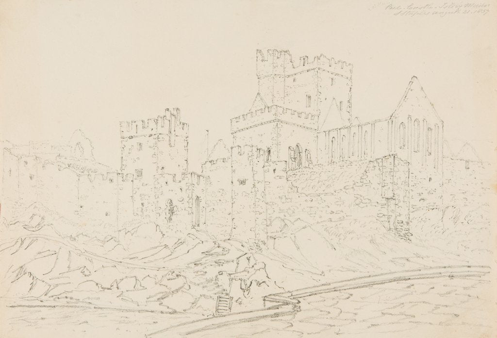 Detail of Peel Castle, Isle of Man by S. Staples