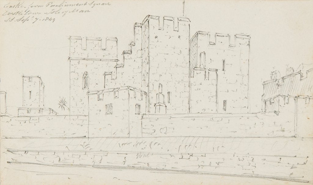 Detail of Castle from Parliament Square, Castletown, Isle of Man by S. Staples