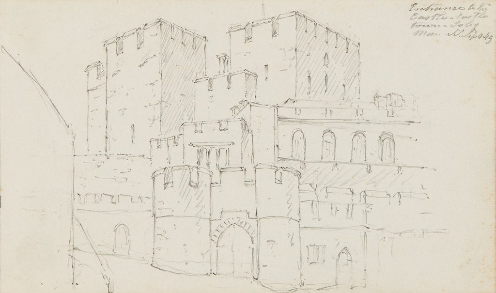 Detail of Entrance to the Castle, Castletown, Isle of Man by S. Staples