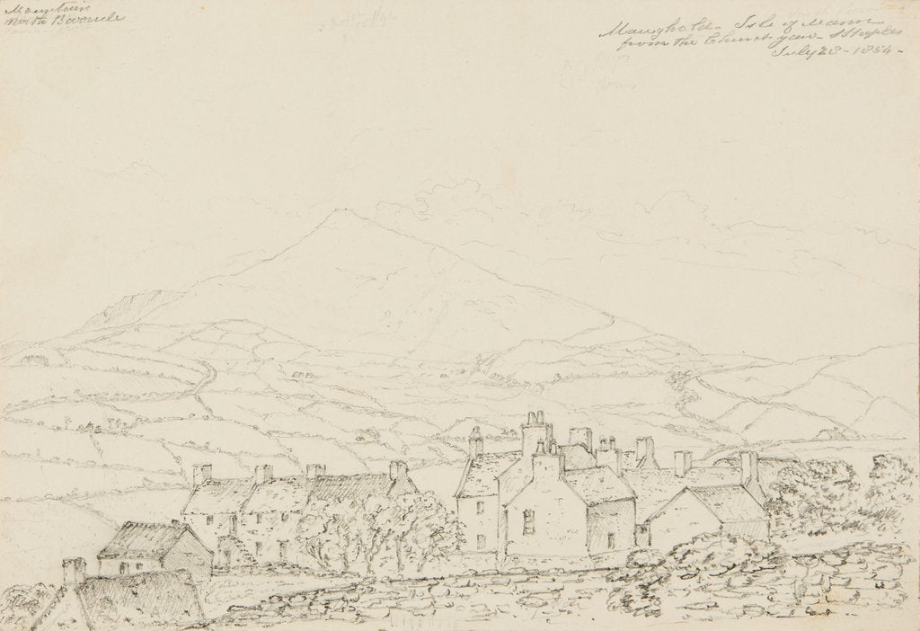 Detail of Maughold From the Churchyard, Isle of Man by S. Staples