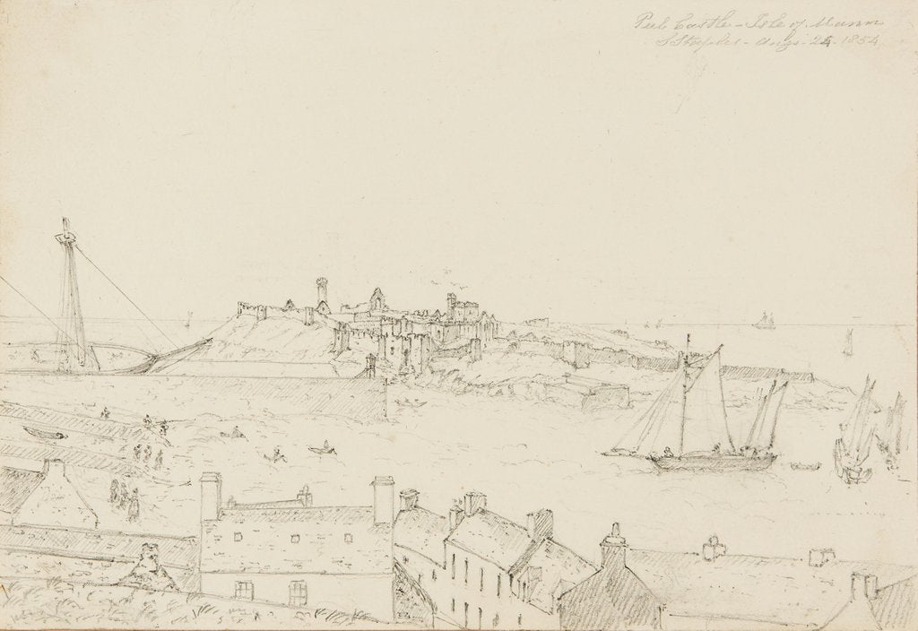 Detail of Peel Castle, Isle of Man by S. Staples