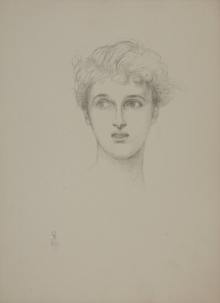 Detail of Mrs J. Bagot by Violet Lindsay Manners the Dutchess of Rutland