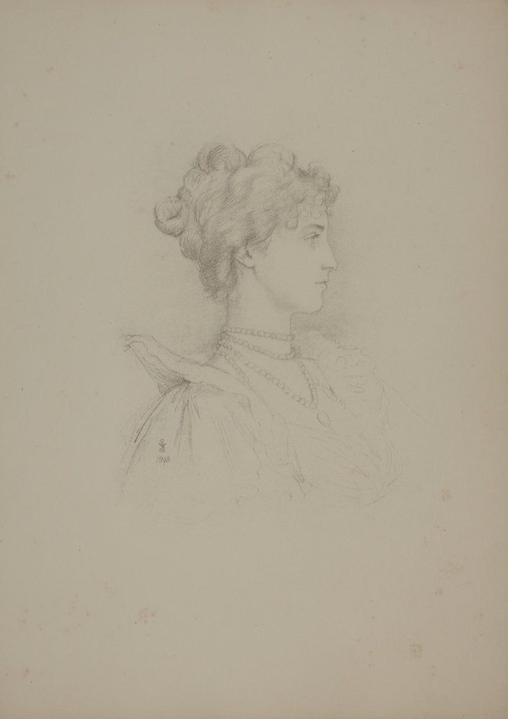 Detail of Mrs George Batten by Violet Lindsay Manners the Dutchess of Rutland