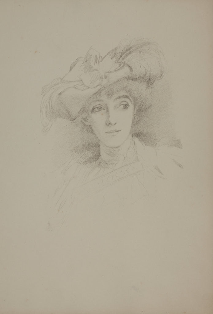 Detail of Mrs Beerbohm Tree by Violet Lindsay Manners the Dutchess of Rutland