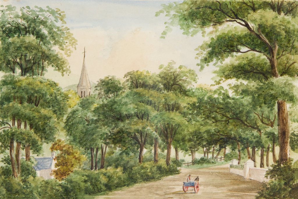 Detail of Lezayre Church and Road by Unknown