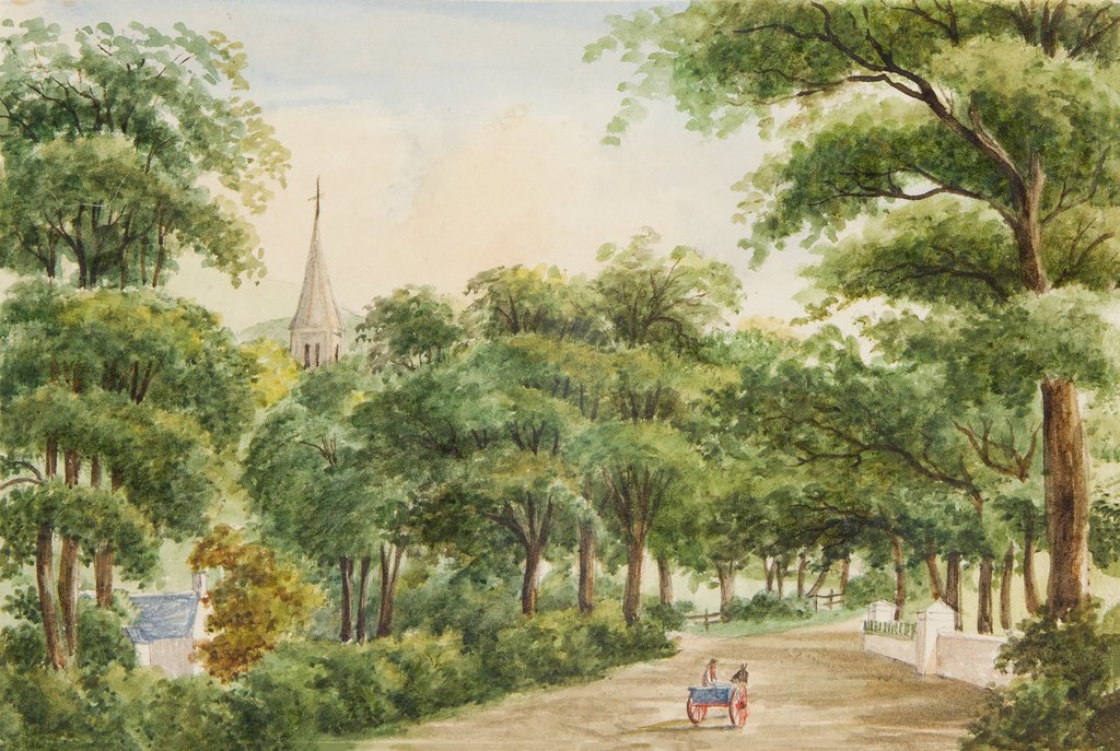Detail of Lezayre Church and Road by Unknown