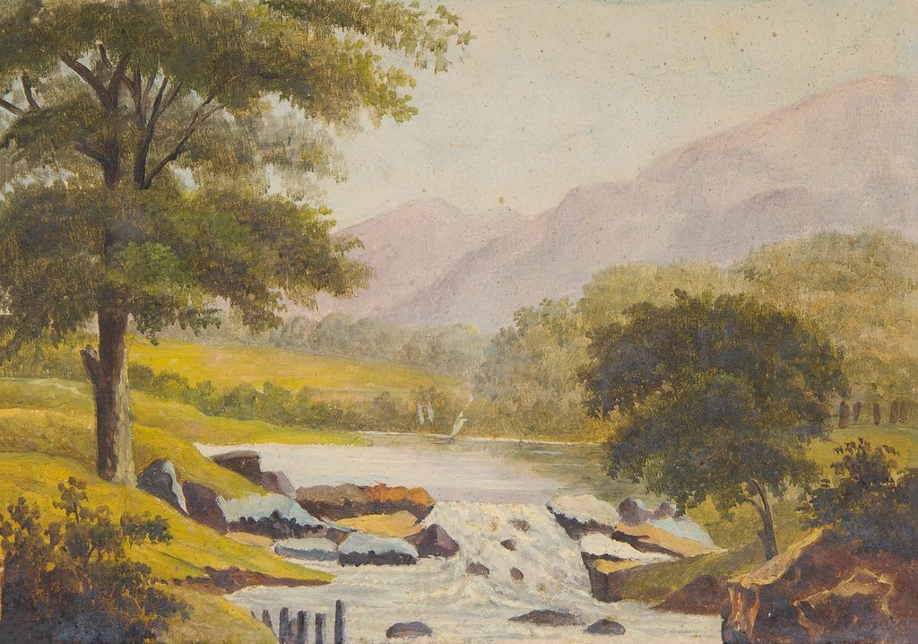 Detail of Manx landscape by Unknown