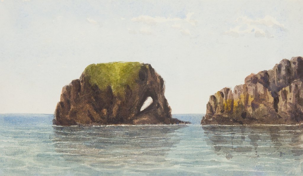 Detail of The Eye. Calf of Man by Emily M. Fane