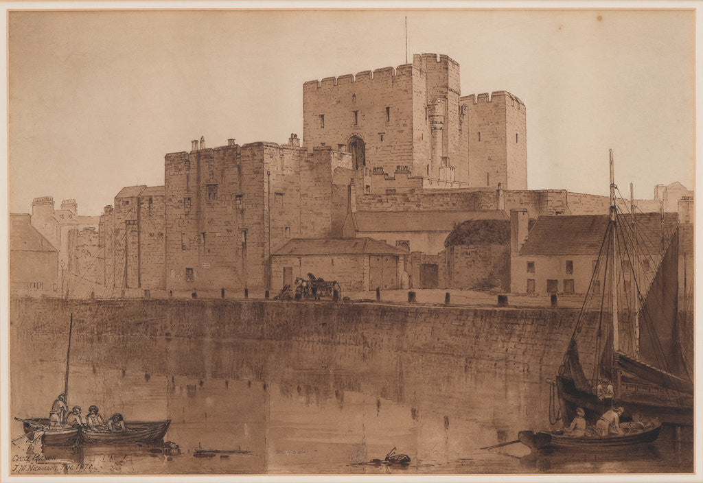 Detail of Castle Rushen by John Miller Nicholson