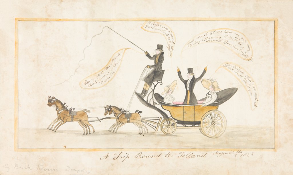 Detail of 'A Trip Round the Island, August the 3rd, 1825' by Unknown