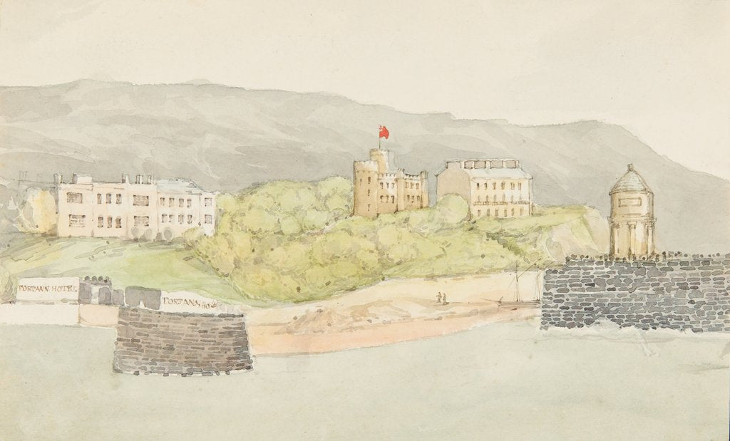 Detail of Sketch On Board A Steamer Off Douglas Harbour, Isle of Man by Wallis