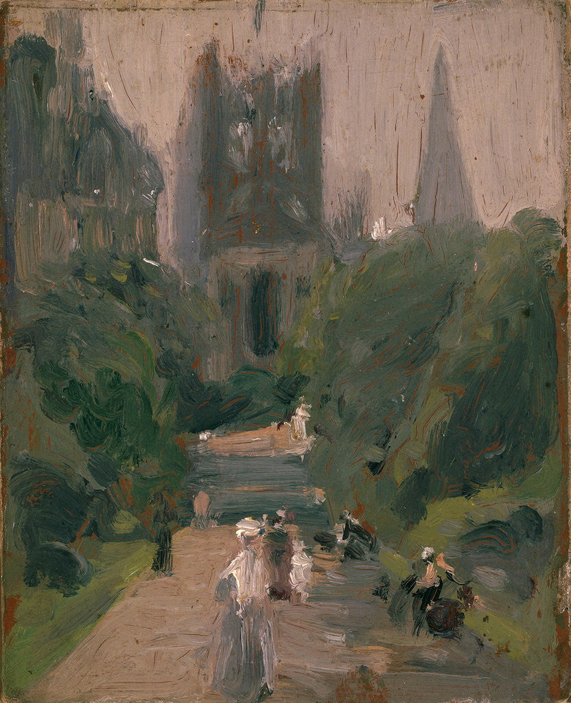 Detail of Princes Street Gardens, Edinburgh by John Duncan Fergusson