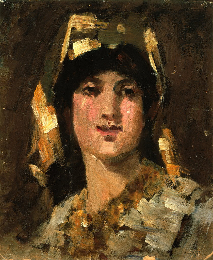 Detail of Spanish Senorita in Mantilla by John Duncan Fergusson