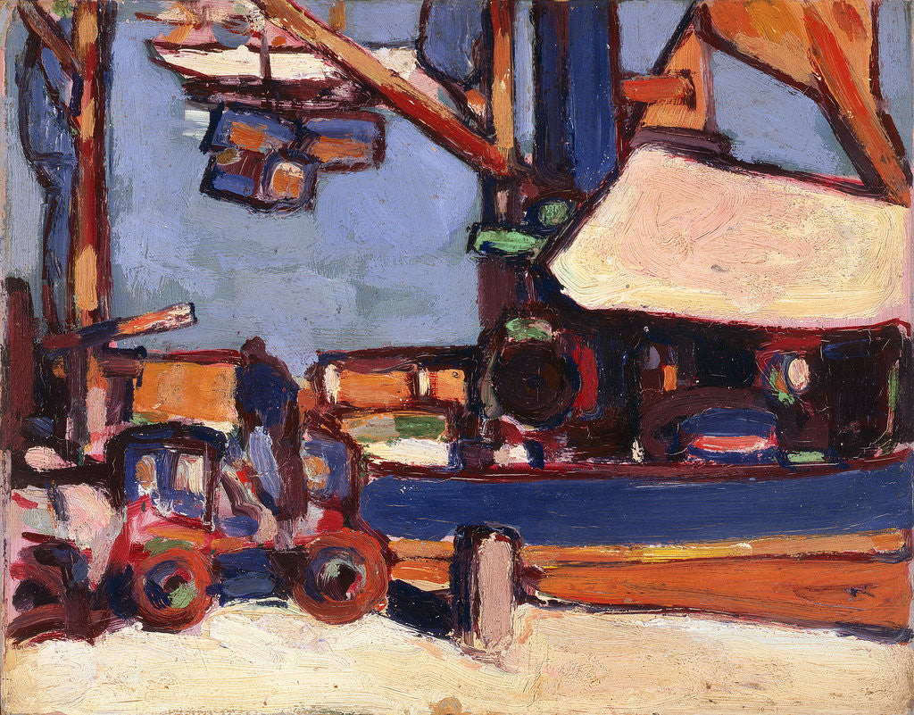Detail of Loading in Royan Harbour by John Duncan Fergusson