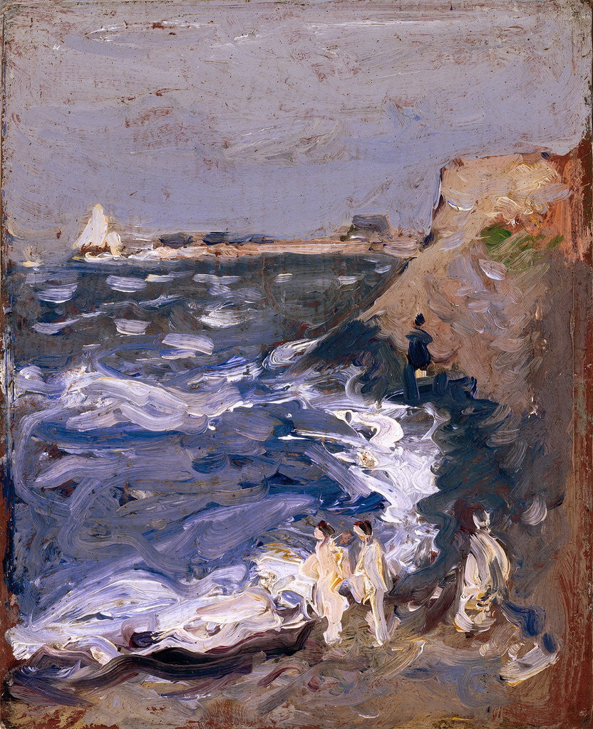 Detail of Figures on the Seashore by John Duncan Fergusson