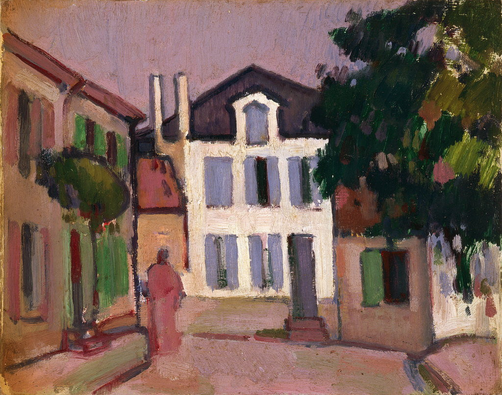 Detail of A Back Street in Royan by John Duncan Fergusson