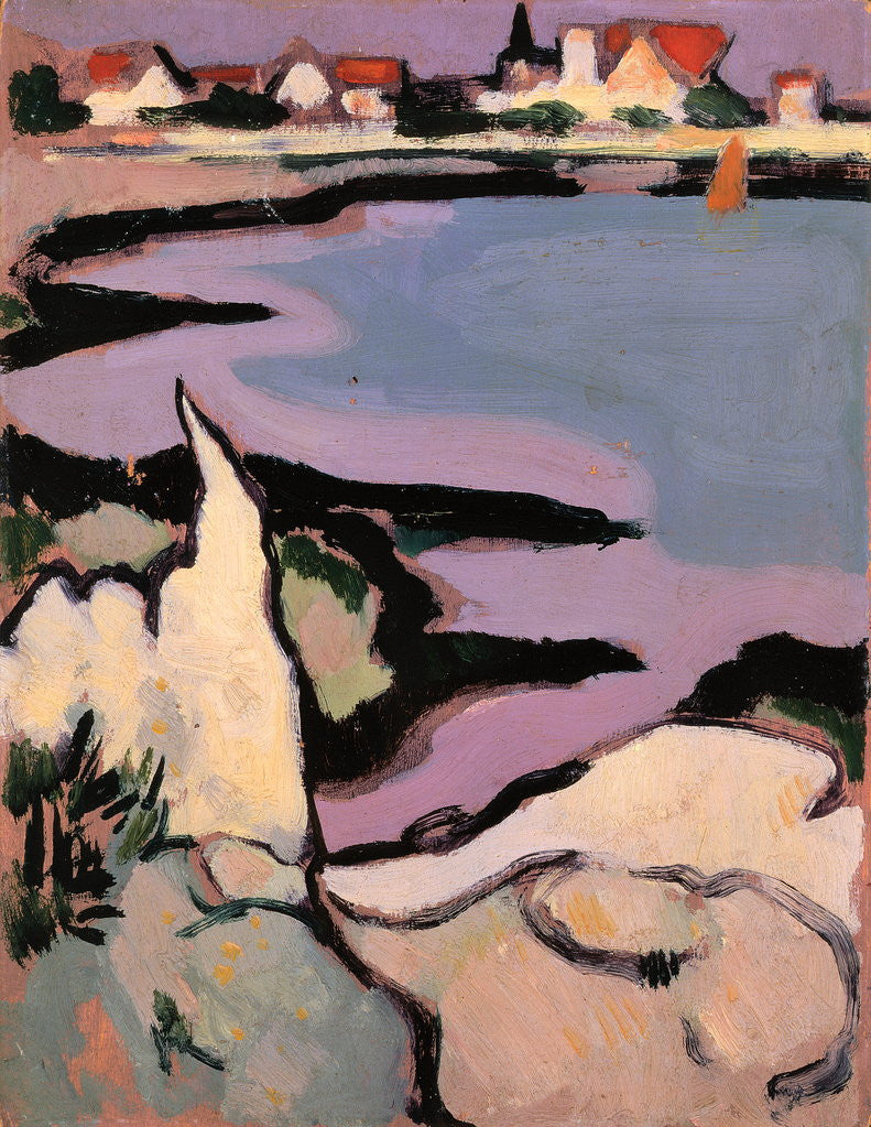 Detail of Rocks and a Bay by John Duncan Fergusson