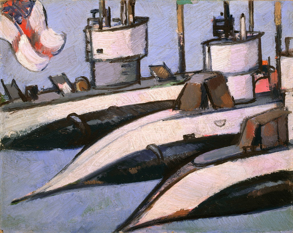 Detail of Three Submarines by John Duncan Fergusson