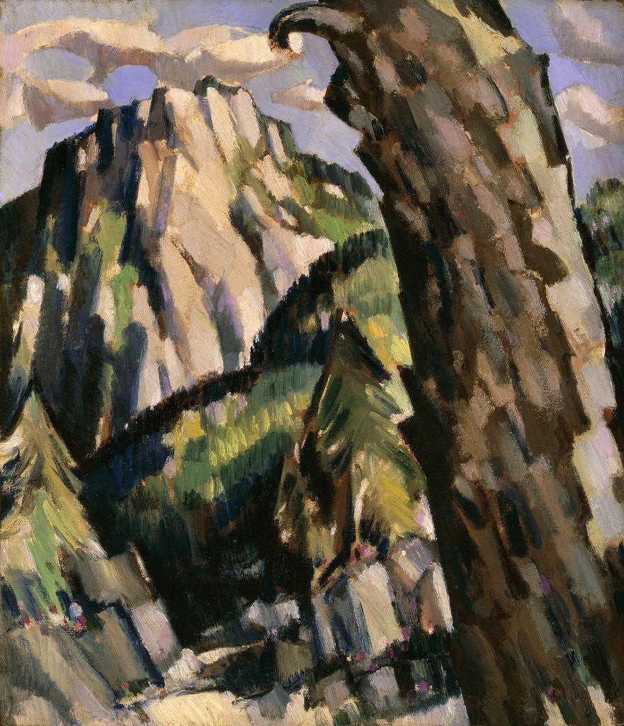 Detail of The Mountain Path, Thorenc by John Duncan Fergusson