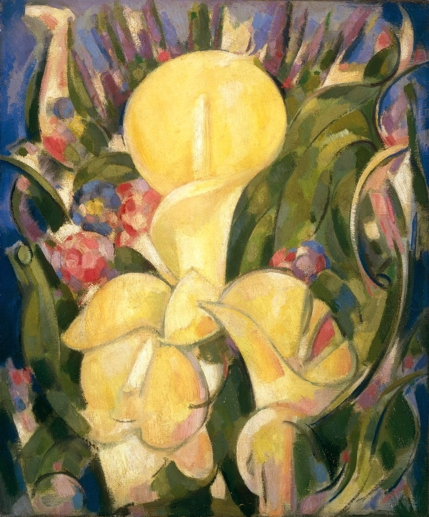Detail of Lillies by John Duncan Fergusson