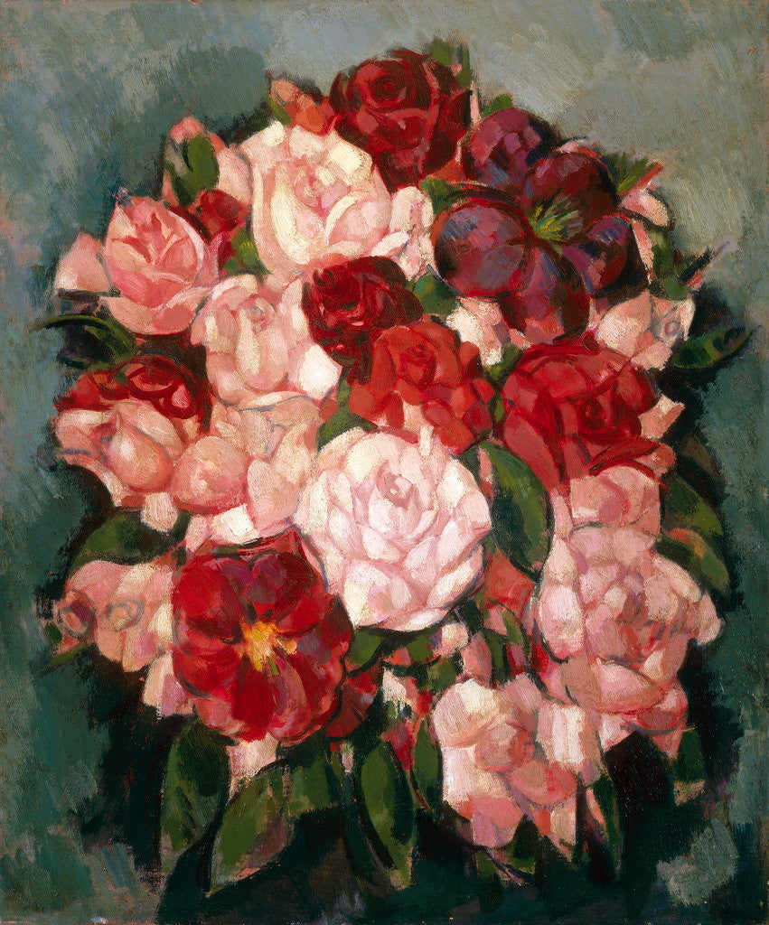 Detail of Roses: Pink Roses by John Duncan Fergusson