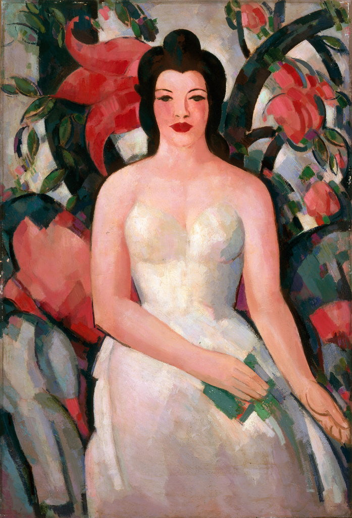 Detail of The Indian Curtain by John Duncan Fergusson
