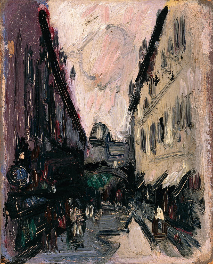 Detail of Street Scene by John Duncan Fergusson