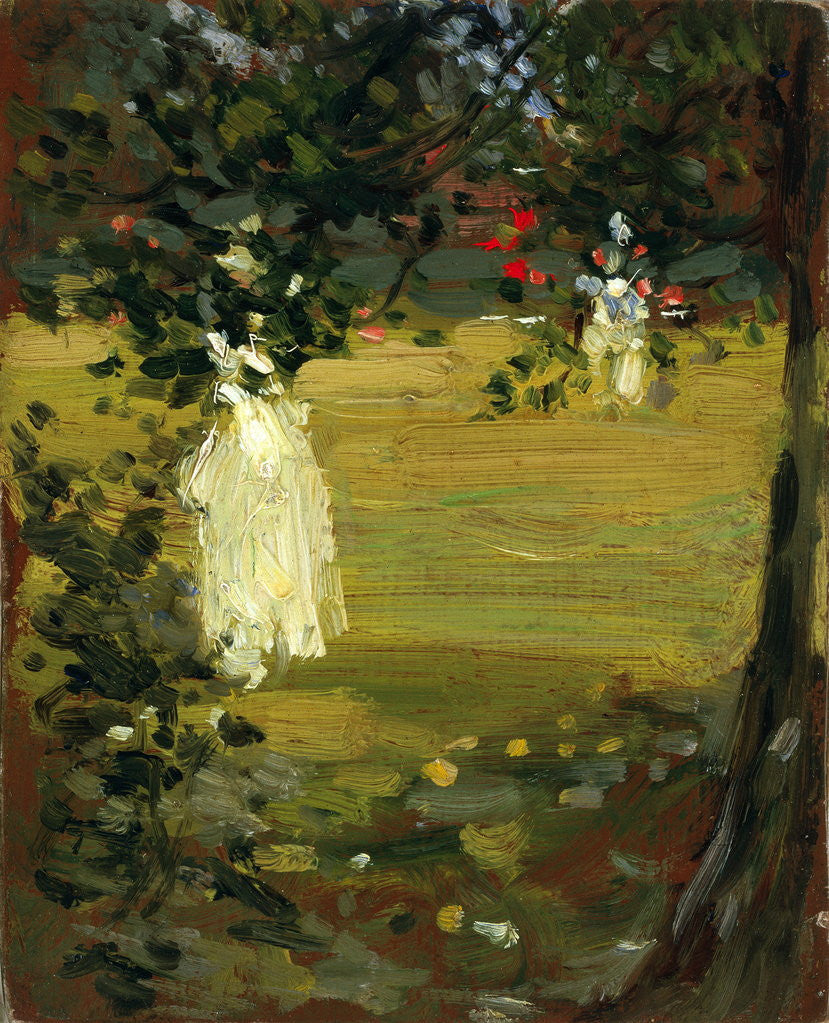 Detail of White Dress in the Garden by John Duncan Fergusson
