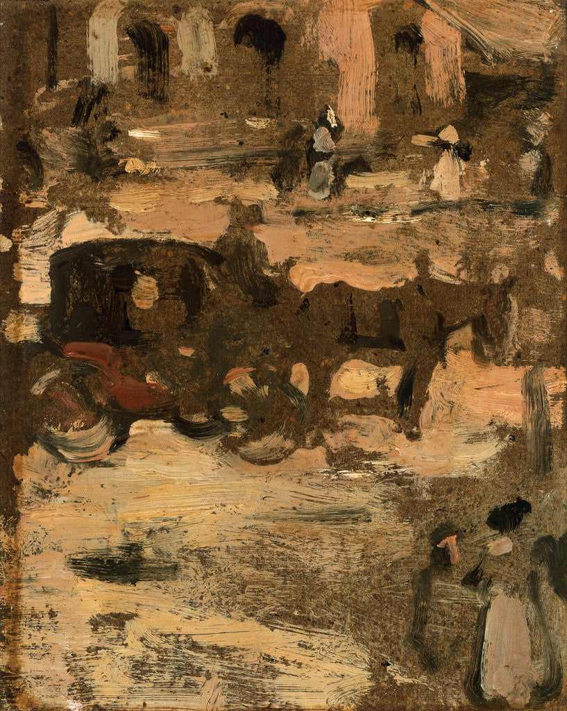 Detail of Fiacre in Spanish Street by John Duncan Fergusson