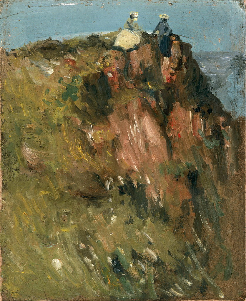 Detail of Figures on Cliff Top by John Duncan Fergusson