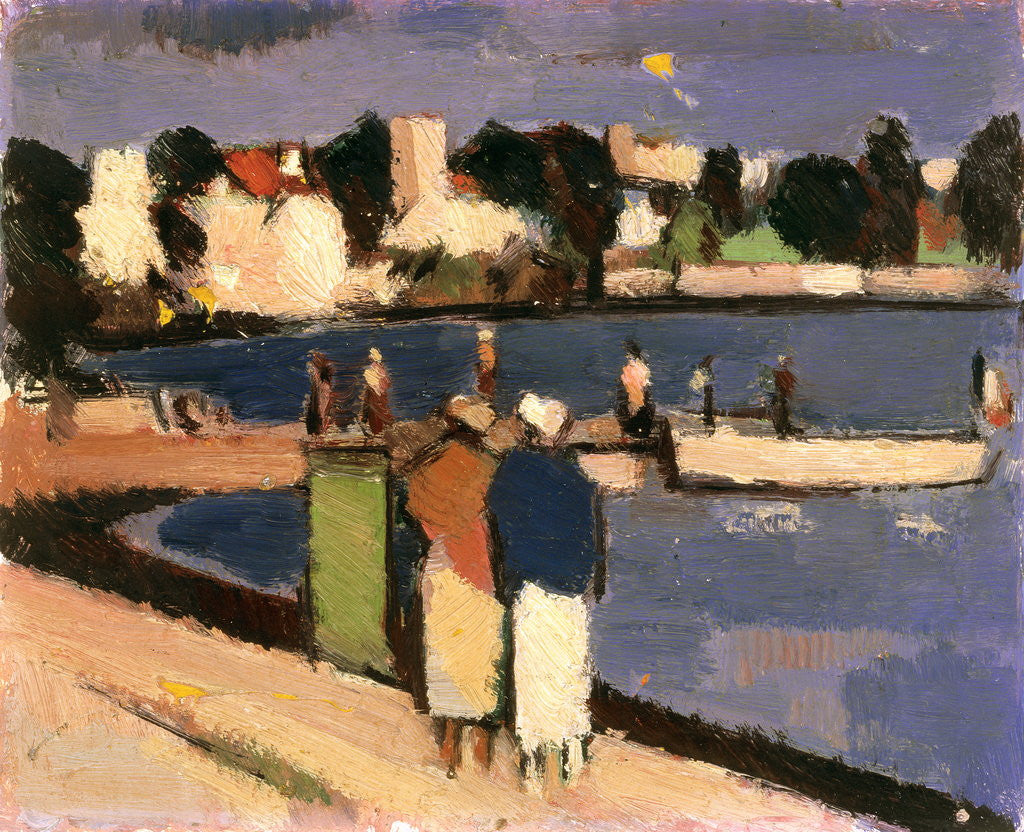 Detail of A Harbour in the South by John Duncan Fergusson