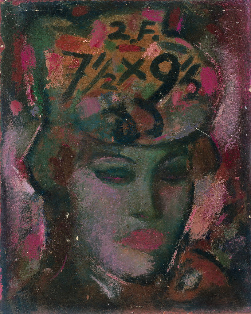 Detail of Woman in Hat by John Duncan Fergusson