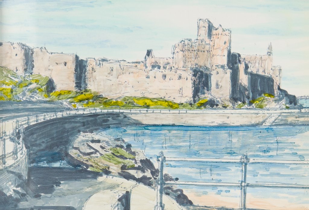 Detail of Peel Castle by Harold H. Cresswell