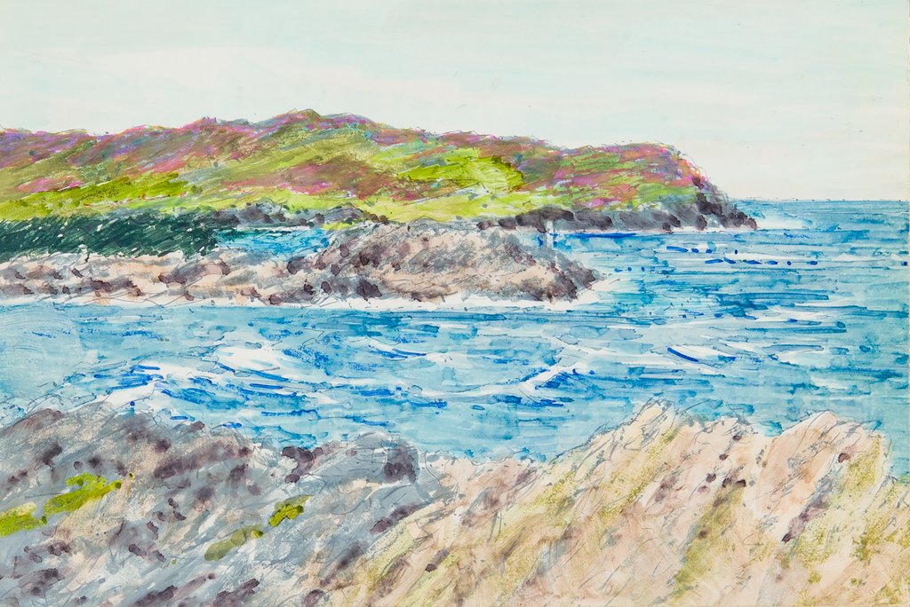 Detail of Cregneish and the Calf by Harold H. Cresswell