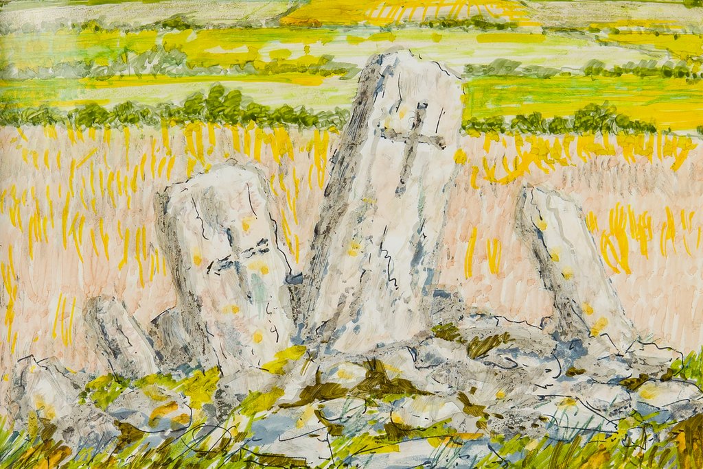 Detail of St Patrick's Chair, Marown by Harold H. Cresswell