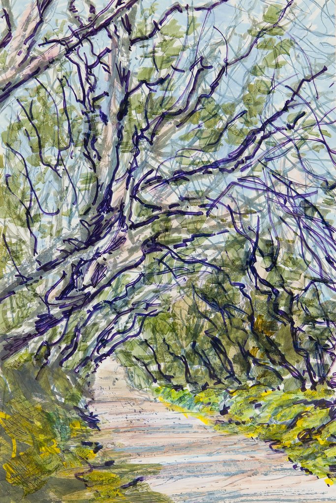 Detail of St Patrick's Lane, Ellerslie, Marown by Harold H. Cresswell