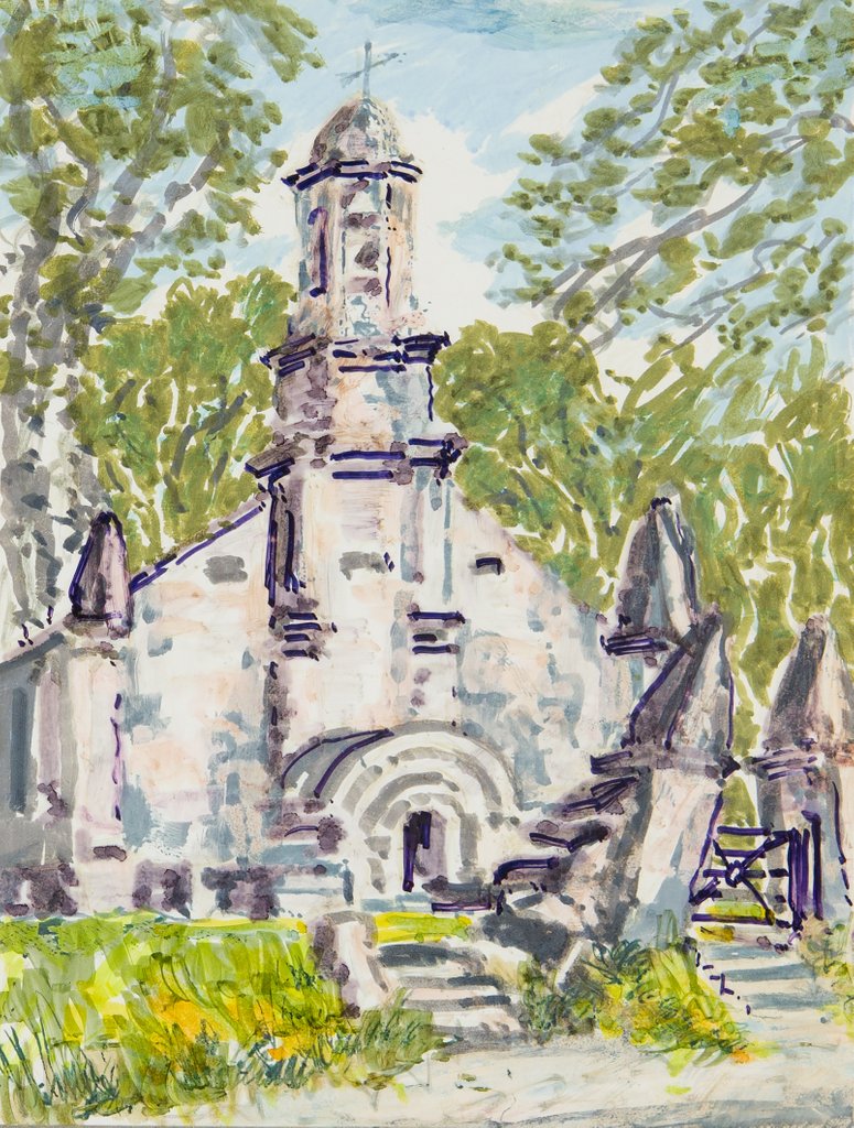 Detail of Old Ballaugh by Harold H. Cresswell