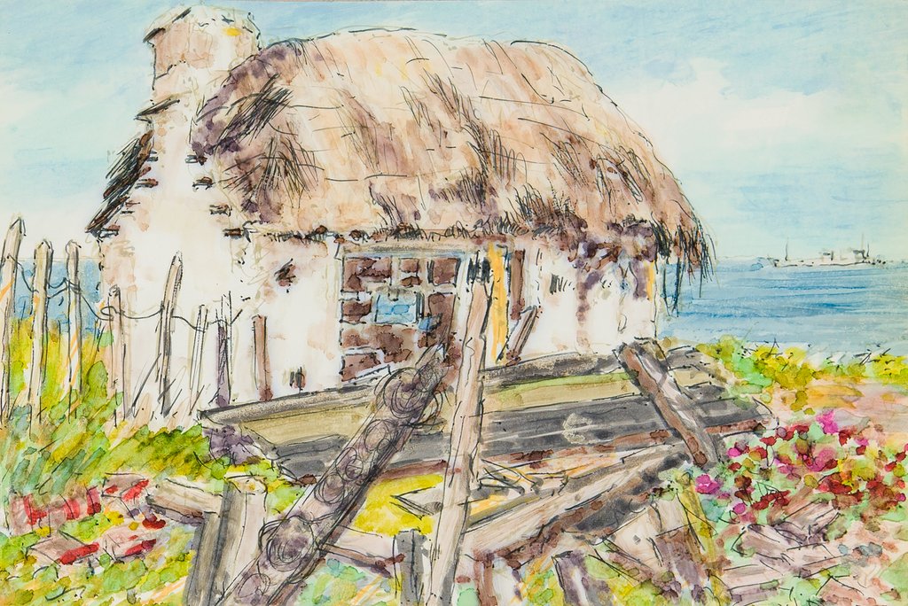 Detail of Derelict tholtan, Phurt by Harold H. Cresswell