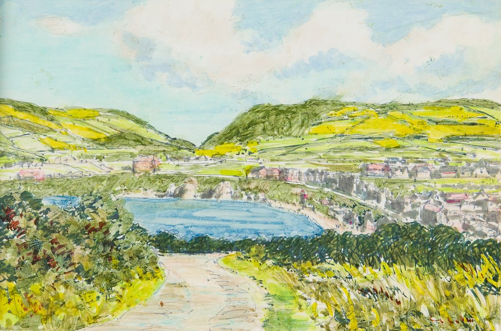Detail of Port Erin from Ballahowe Road by Harold H. Cresswell