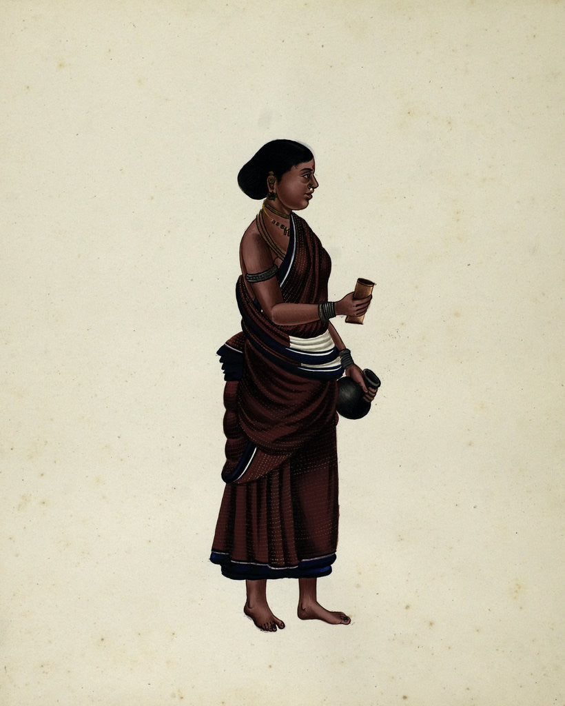 Detail of Oil Seller's Wife by Indian School