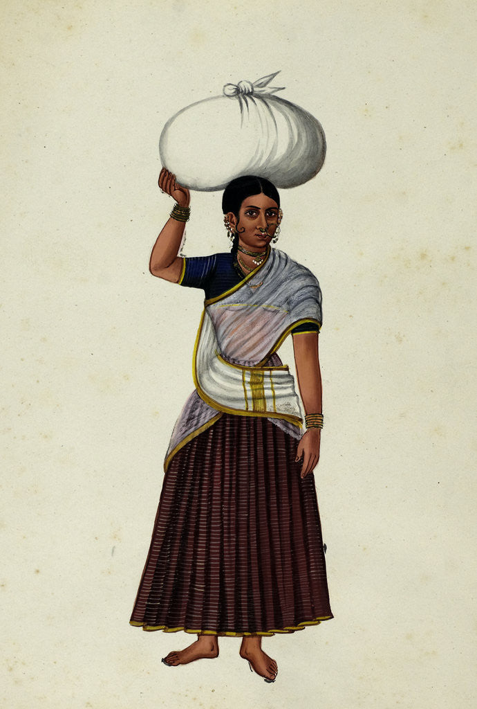 Detail of Washerman's Wife by Indian School